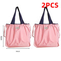 KindFuny Foldable Drawstring Tote Reusable Grocery Shopping Bag