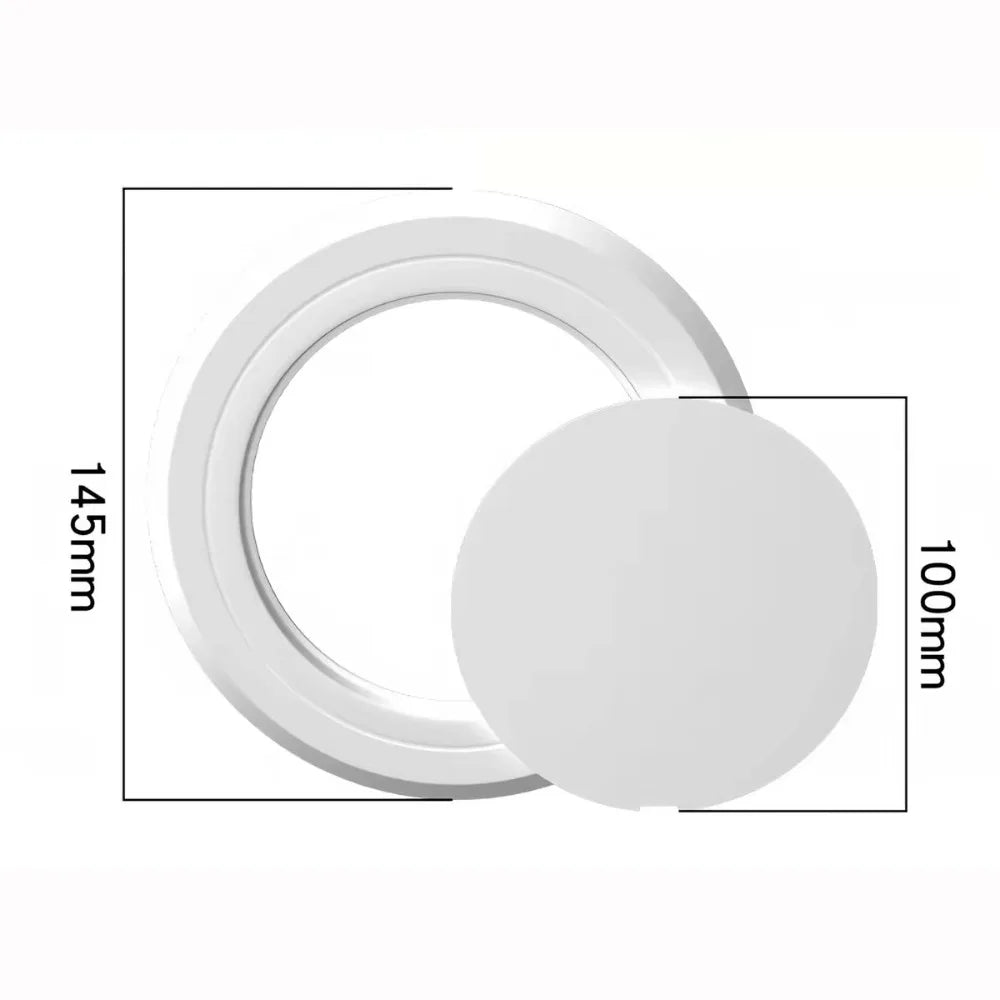 Round PVC Access Panel Self-Adhesive Wall Hole Cover | 5 Sizes