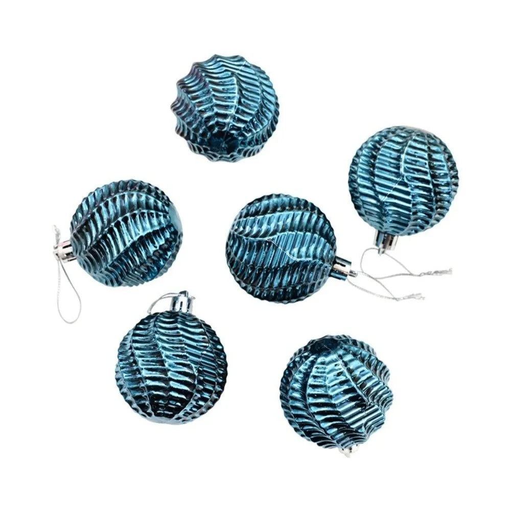 6cm Electroplated Christmas Ball Ornaments Set of 6 – Xmas Tree