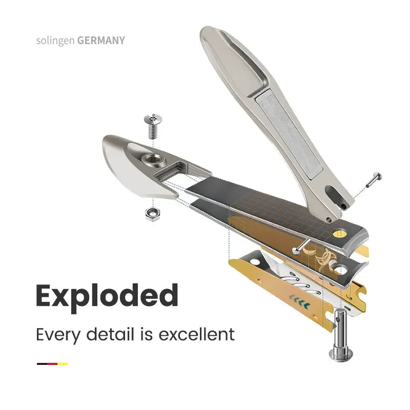 Anti-Splash Nail Clipper Set – Stainless Steel Bionics Design