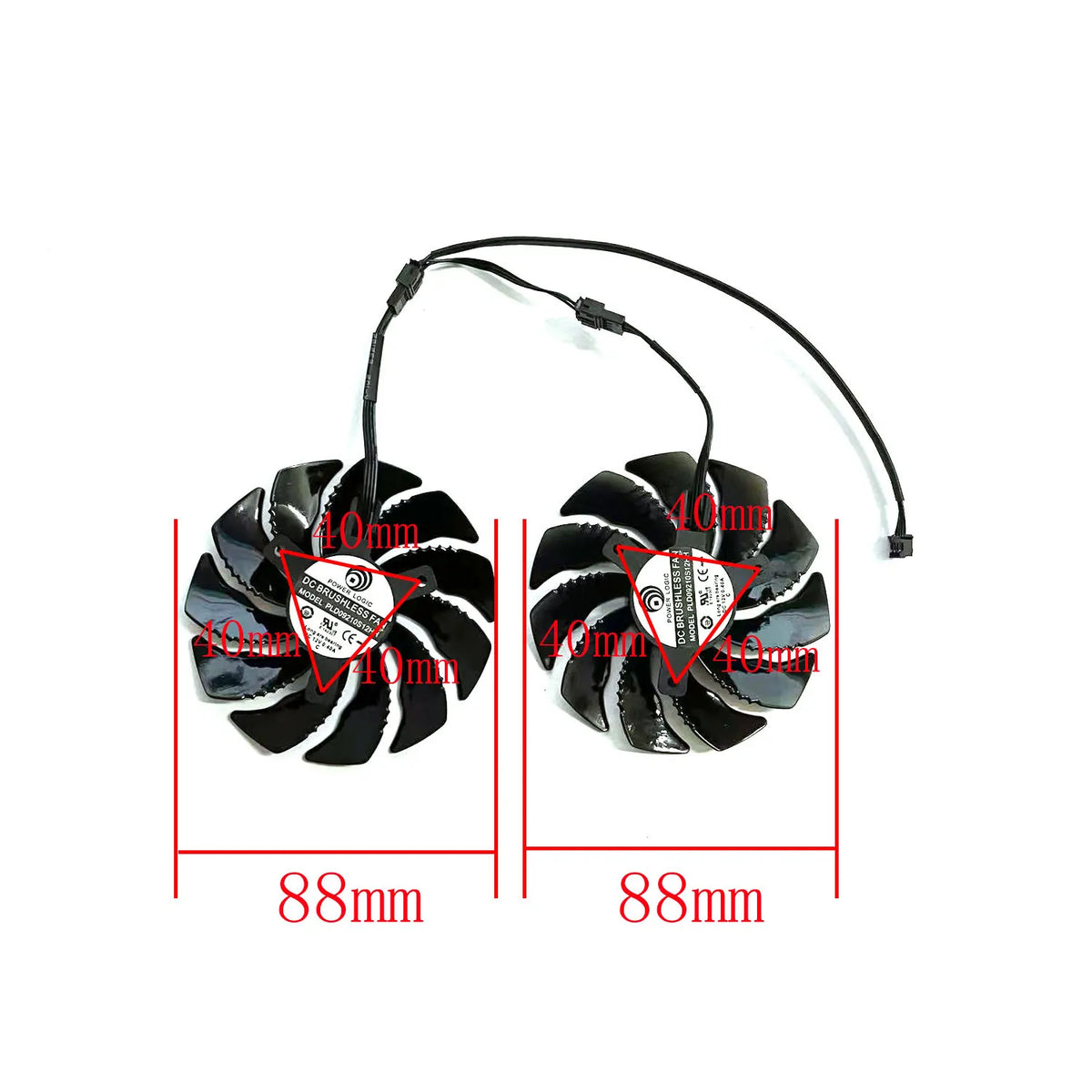 88mm 4-Pin GPU Cooling Fans for Gigabyte GTX 1650 1660 RTX 2060 2070
