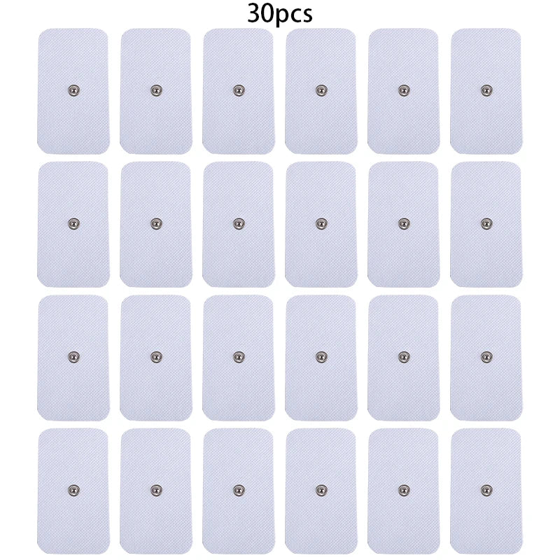 TENS Electrode Pads 30/50/100PCS – Reusable Conductive Gel EMS