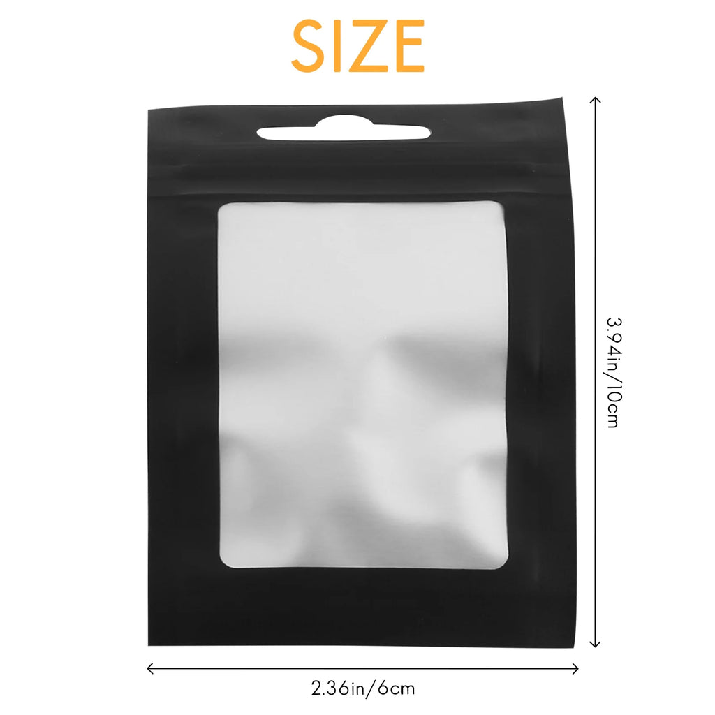 200-Pc Resealable Food Storage Bags with Clear Window | 6×10cm