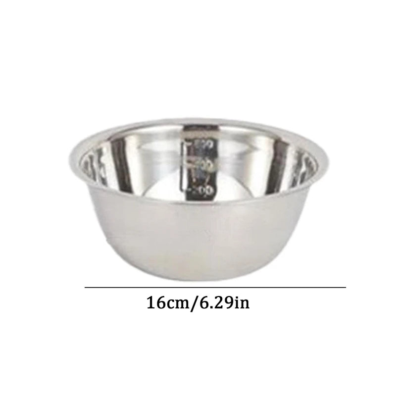 Stainless Steel Scaled Mixing Bowl 16cm 20cm 22cm | VIBE