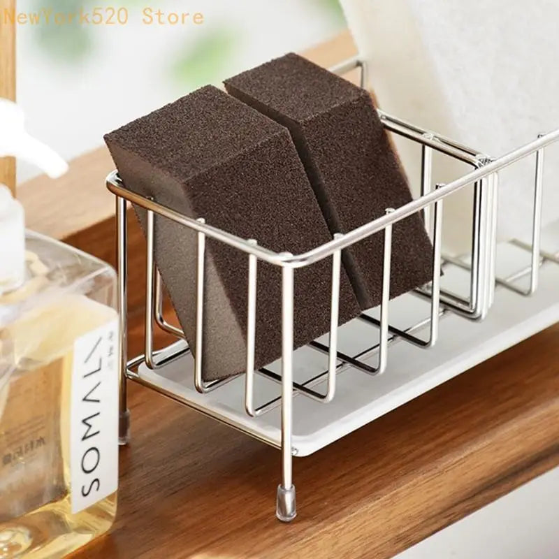 Stainless Steel Sink Caddy with Drain Tray | Double Tier