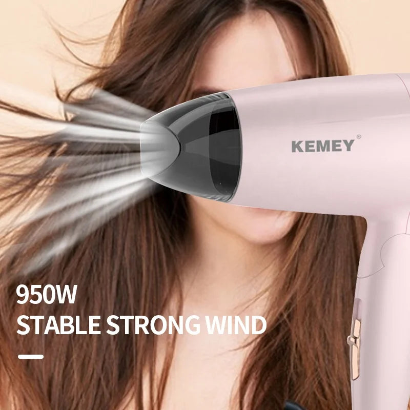Kemei KM-6837 Foldable Travel Hair Dryer 950W – Compact