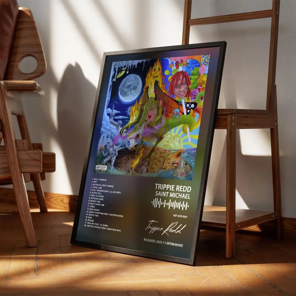 Trippies R-Redd Self-Adhesive Waterproof Art Poster Sticker