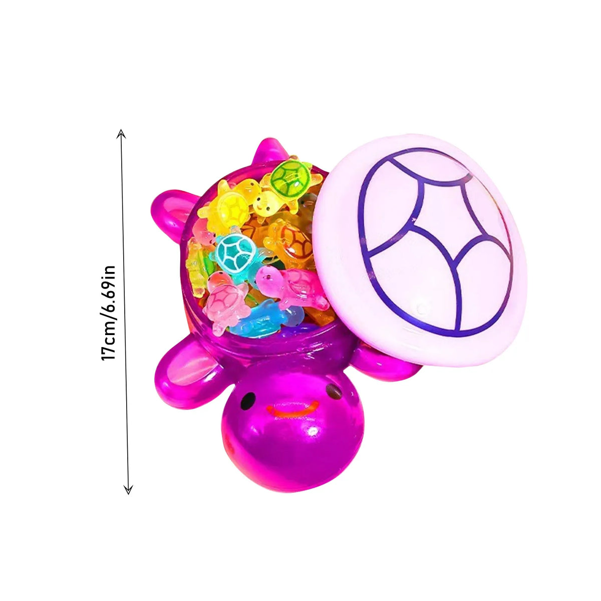 Glow-in-the-Dark Turtle Figurines – 1 Large + 60 Mini Resin Set
