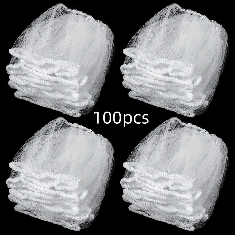 100-Pack Disposable Kitchen Sink Strainer Mesh Bags