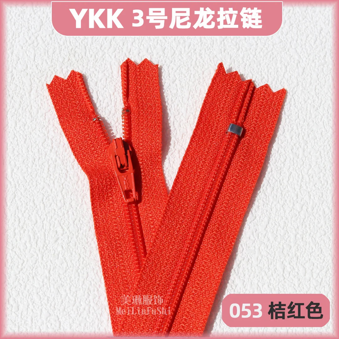 YKK3 Nylon Invisible Zippers 18cm – 30/50/100 Pack