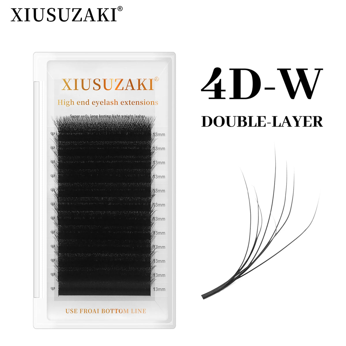 XIUSUZAKI W-Shape YY 3D 4D Premade Volume Fan Lash Extensions