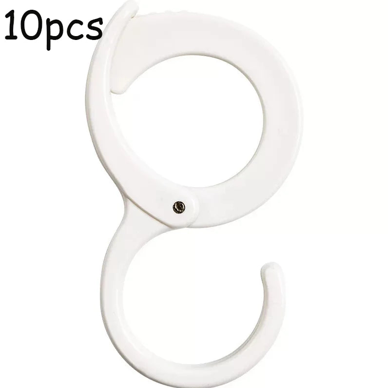 Windproof S-Hooks with Safety Buckle – Multi-Purpose Hangers