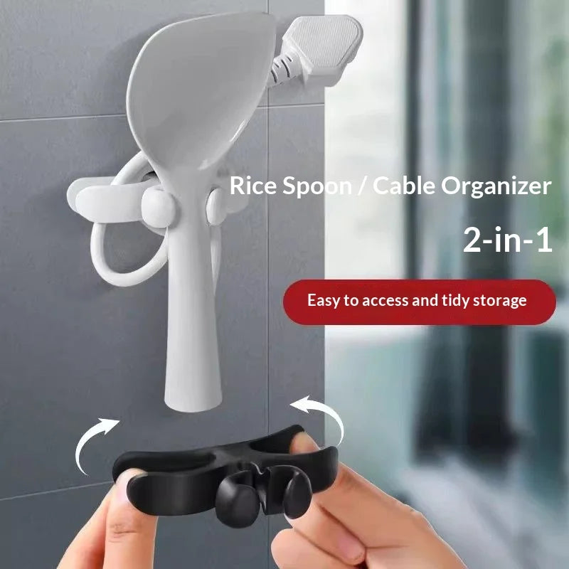 Plastic Cable Winding Clip & Wire Organizer for Kitchen