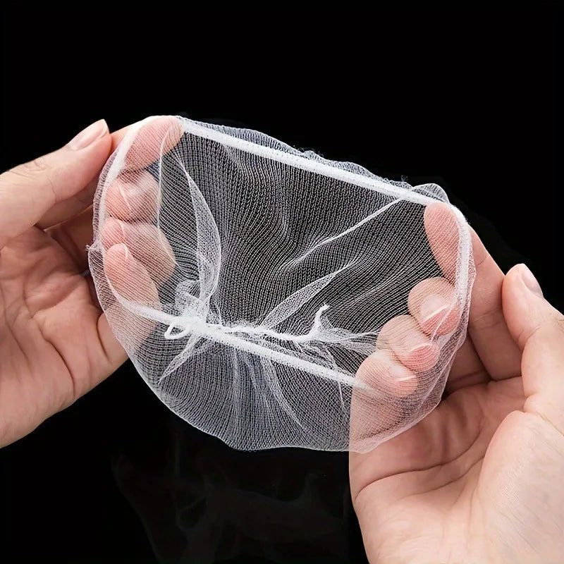 100-Pack Disposable Kitchen Sink Strainer Mesh Bags
