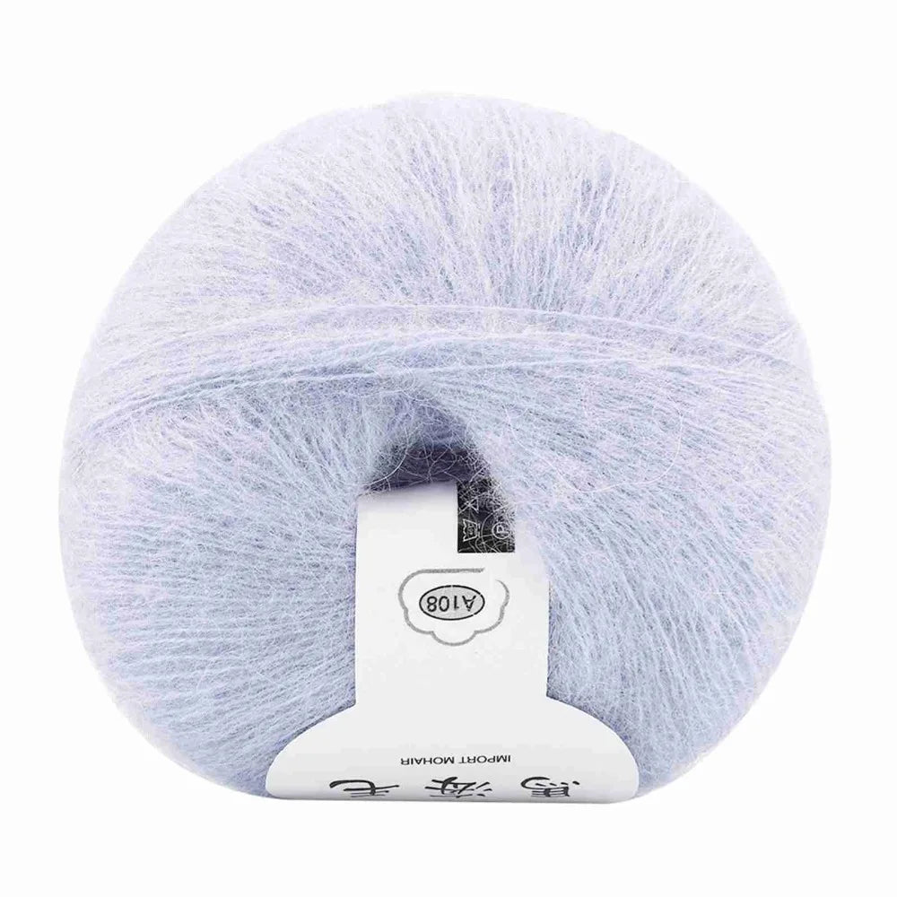 Soft Mohair Knitting Kit – Wool Yarn & Crochet Hook Set