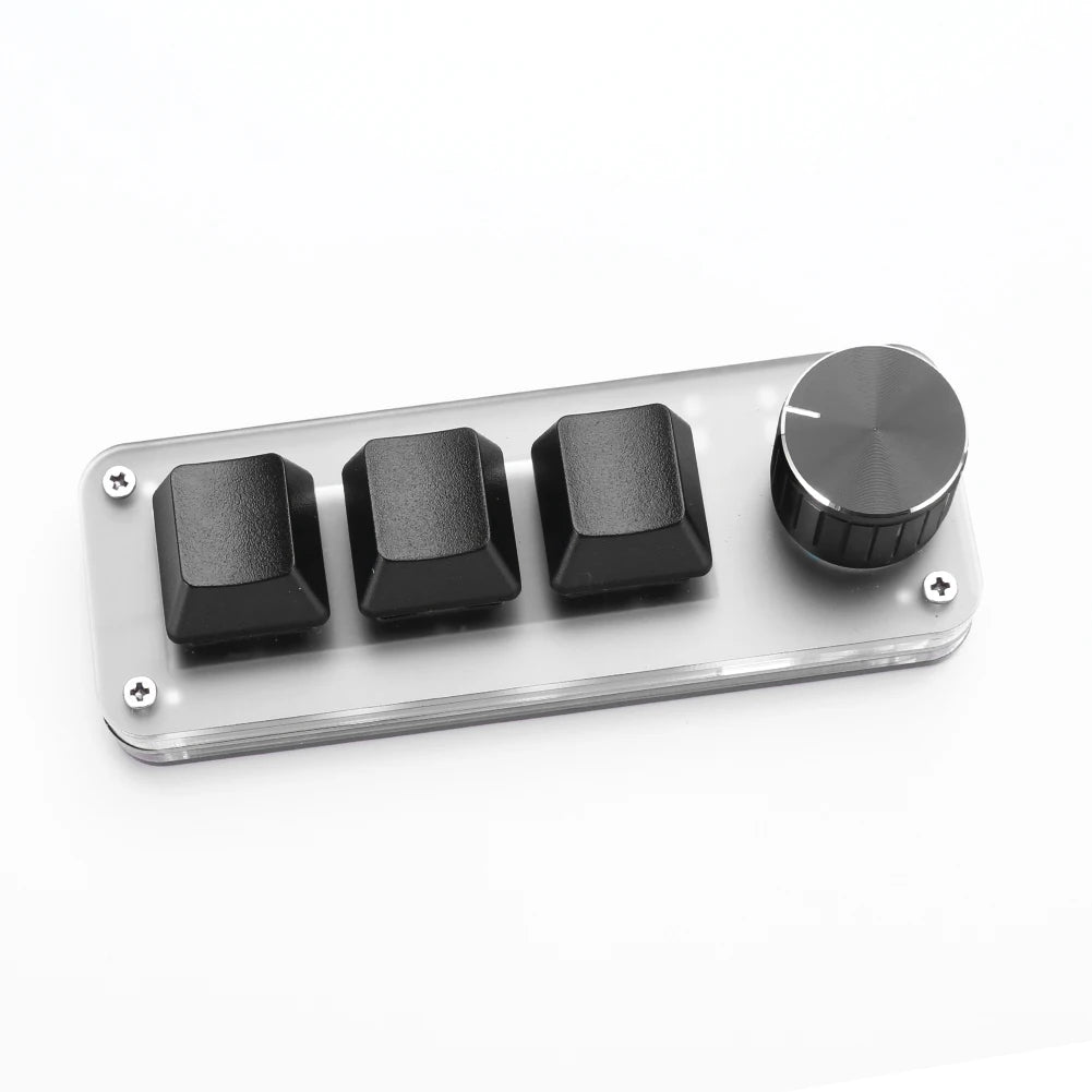 RGB Mechanical Macropad 3 or 4 Key Hotswap USB Knob Keyboard