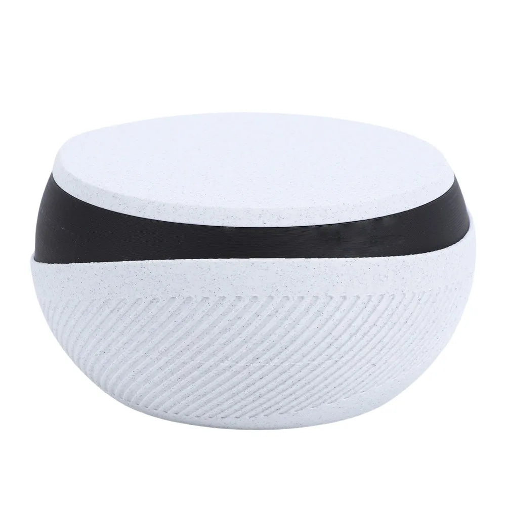 Double Layer Snack Bowl with Lid & Built-In Waste Section