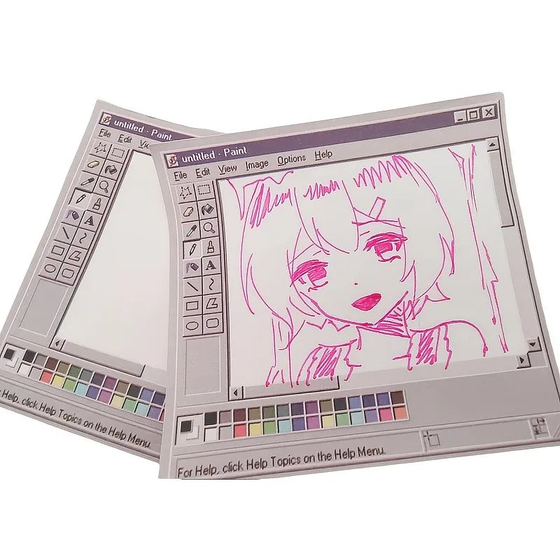 50-Sheet Retro Computer Drawing Pad – Vintage Notepad