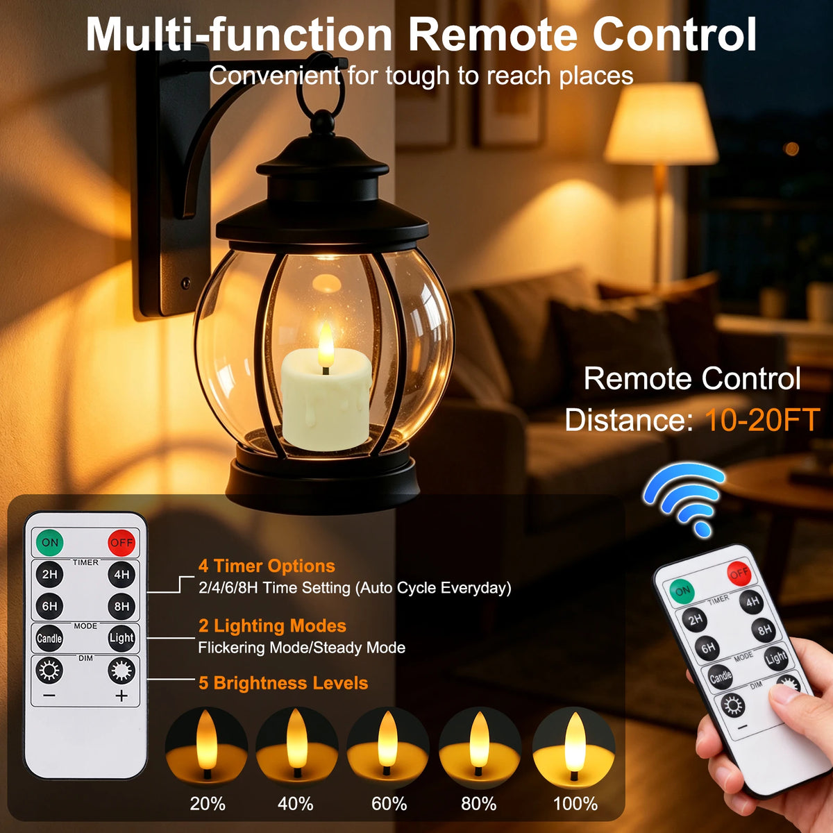 Rechargeable Flameless LED Tea Light Candles with Remote & Timer