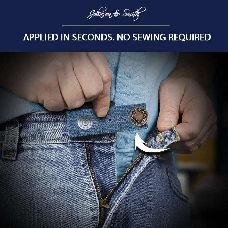 2-Pack Jeans Waist Extender Buckle – Adjustable for Men & Women