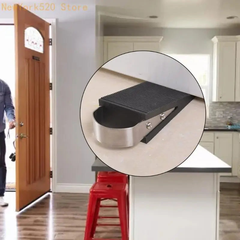 Heavy Duty Rubber & Steel Door Stop – All Floor Types