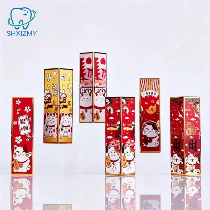 Refillable 12.1mm Lipstick Tube | Embossed 3D Print Design
