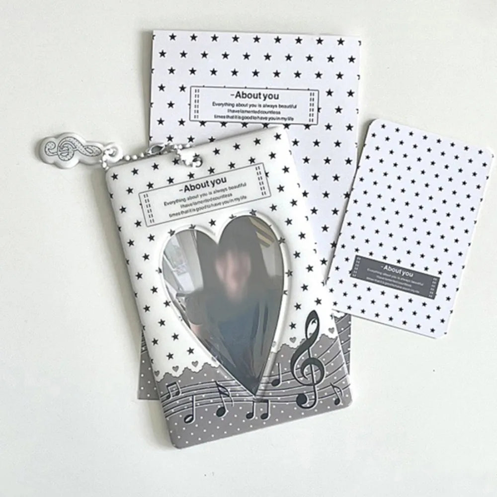 Y2K Kpop Photocard Holder Mini PVC Cartoon Card Organizer