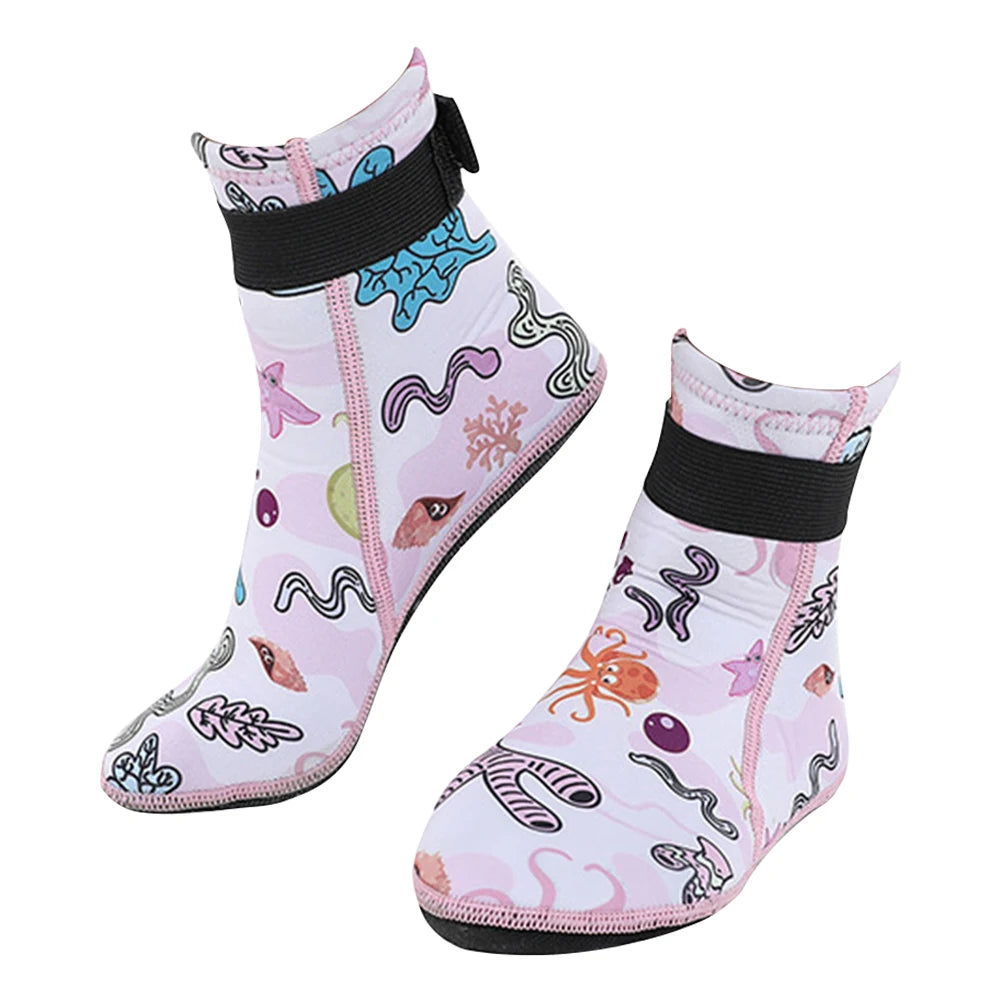 Kids Neoprene Water Socks – Anti-Slip Beach & Swim Socks