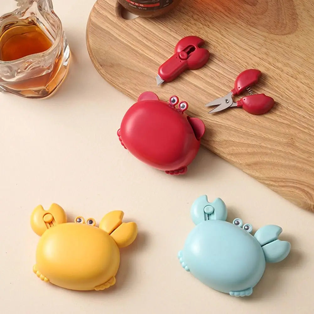 4-in-1 Magnetic Crab Bottle Opener with Scissors & Cutter