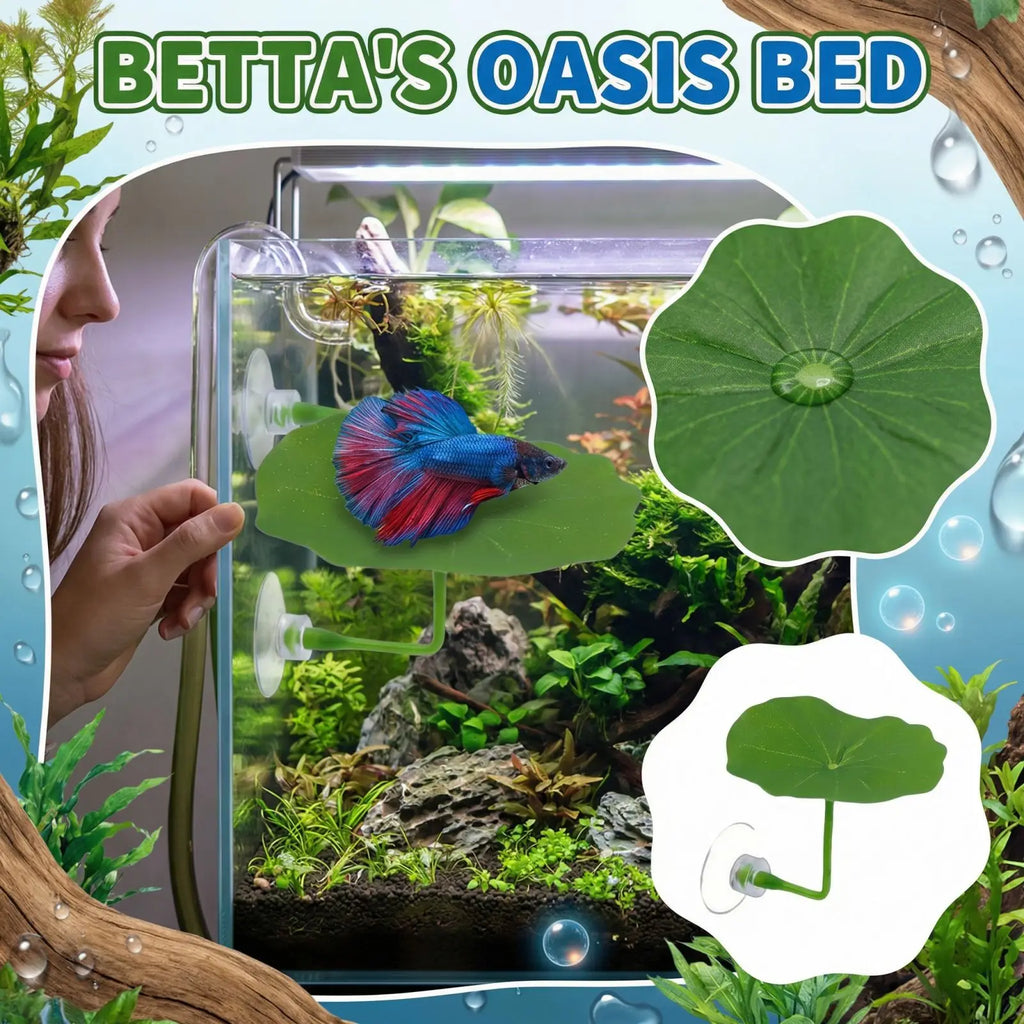 Betta Fish Leaf Hammock Silicone Rest Bed – Aquarium Decor