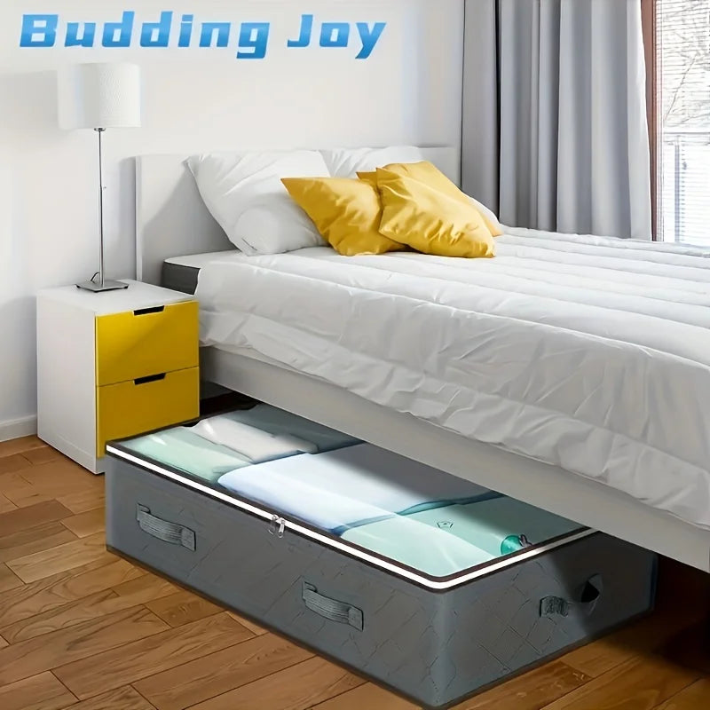 Under-Bed Storage Bag with Lid & Transparent Window Organizer