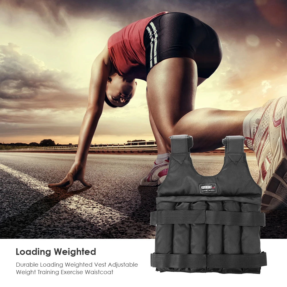 Adjustable Weighted Vest 3–35kg | Running & Weight Training