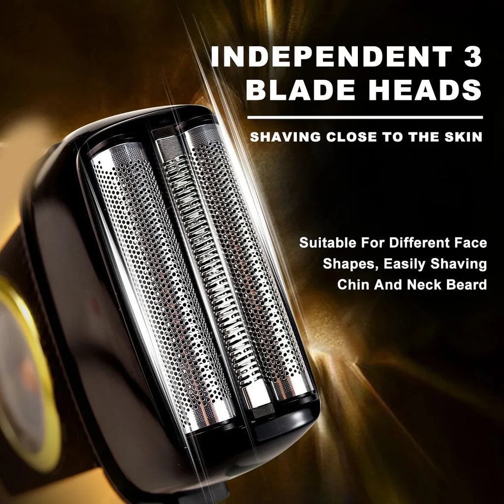 Kemei KM-T409 Electric Foil Shaver 8000RPM Triple Blade Men's Razor