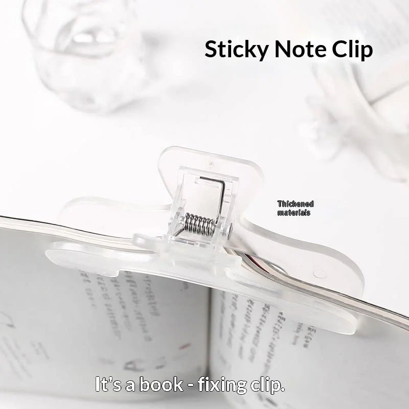 Frosted Transparent Book Page Holder Clip | Reading Retainer
