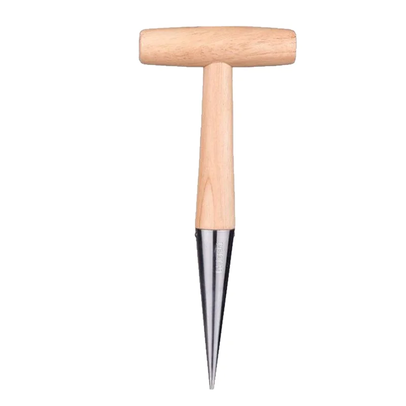 Stainless Steel Hand Dibber & Bulb Planter Set with Depth Marks