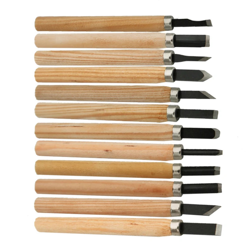 Wood Carving Chisels Set 8/12Pcs – DIY Woodworking Gouges