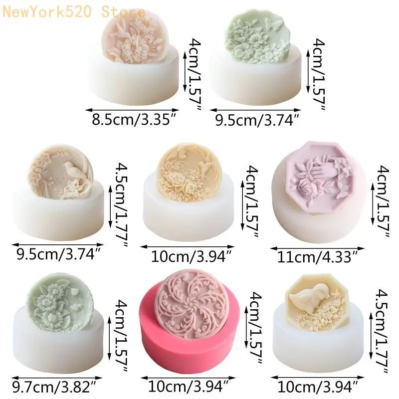 Silicone Flower & Animal Soap Mold – DIY Fondant & Craft