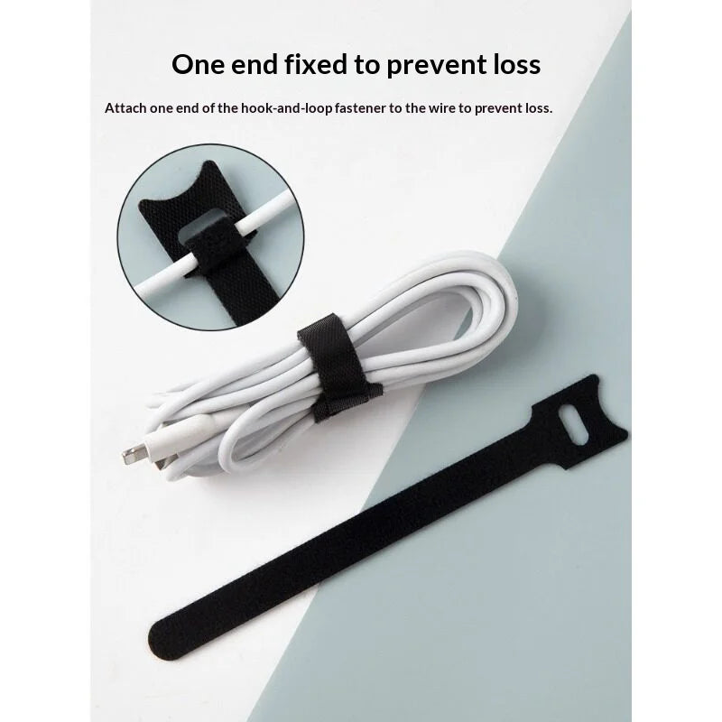 Multicolor Reusable Hook & Loop Cable Ties | Wire Organizer