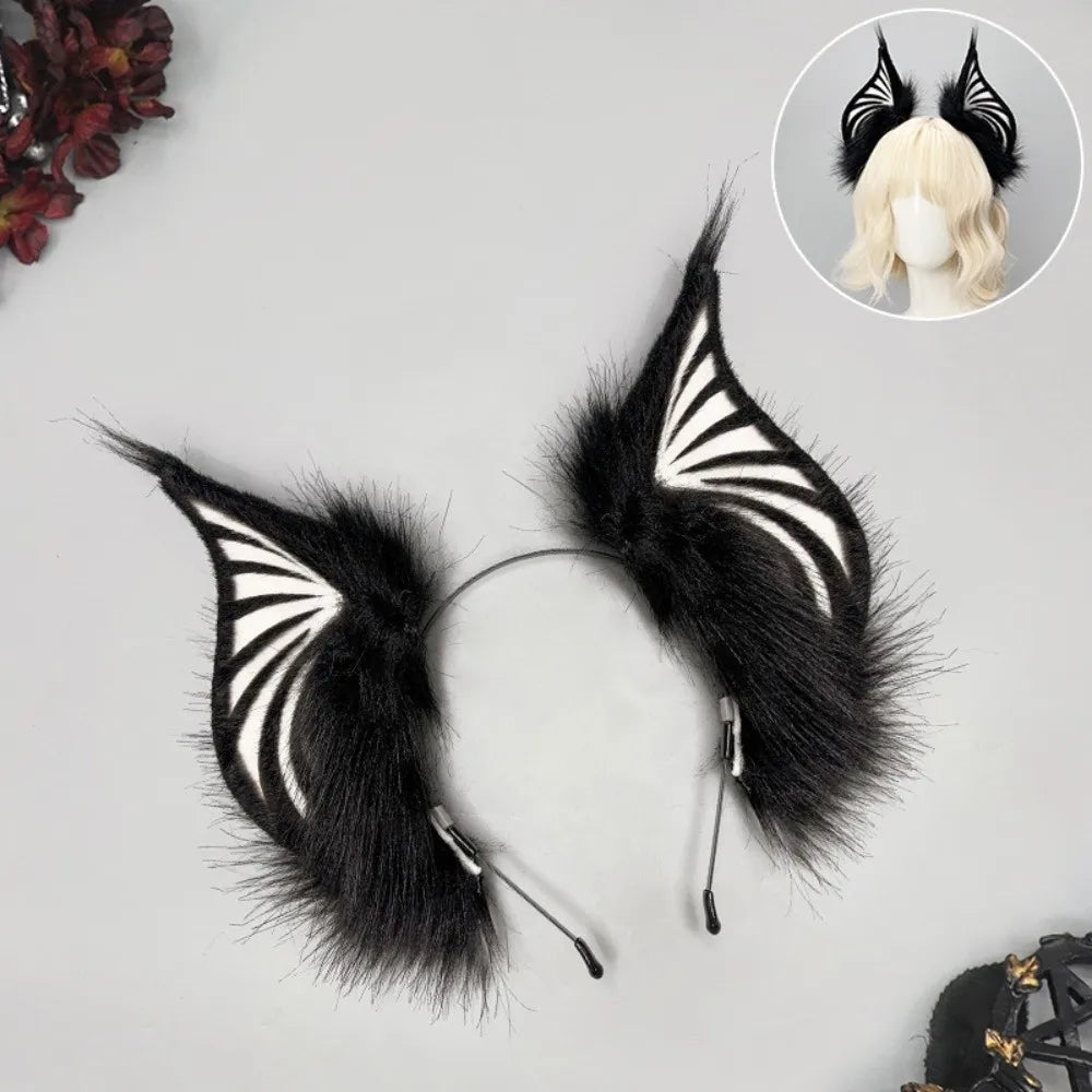 Plush Bat Ears Headband – Anime Cosplay & Halloween Accessory