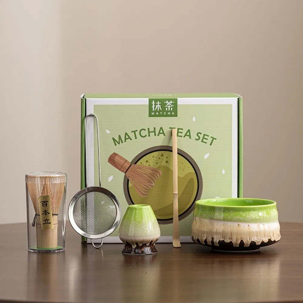 Japanese Matcha Tea Set – Bamboo Whisk, Bowl & Scoop