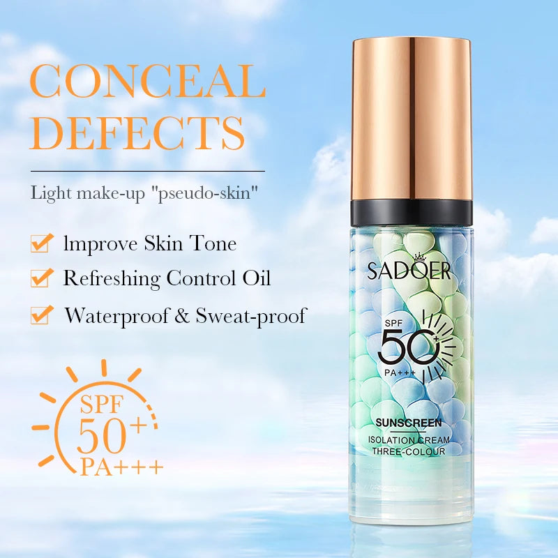 OREADEX Tri-Color Contour Primer Cream – Waterproof Base