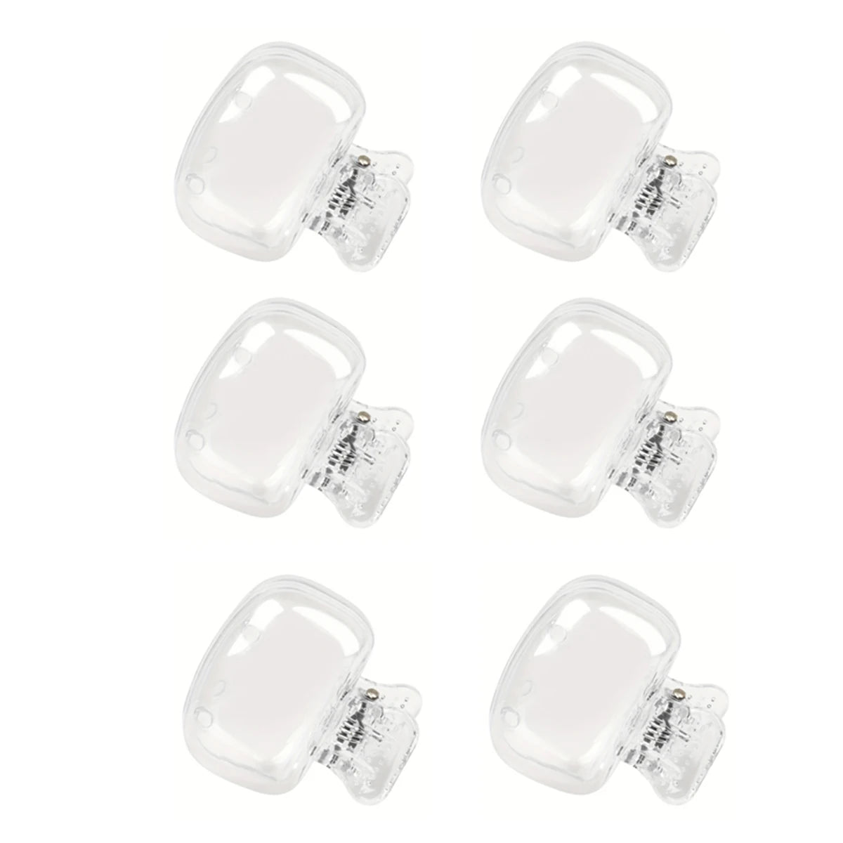 6-Pack Clear Toothbrush Head Covers – Dustproof Travel Caps