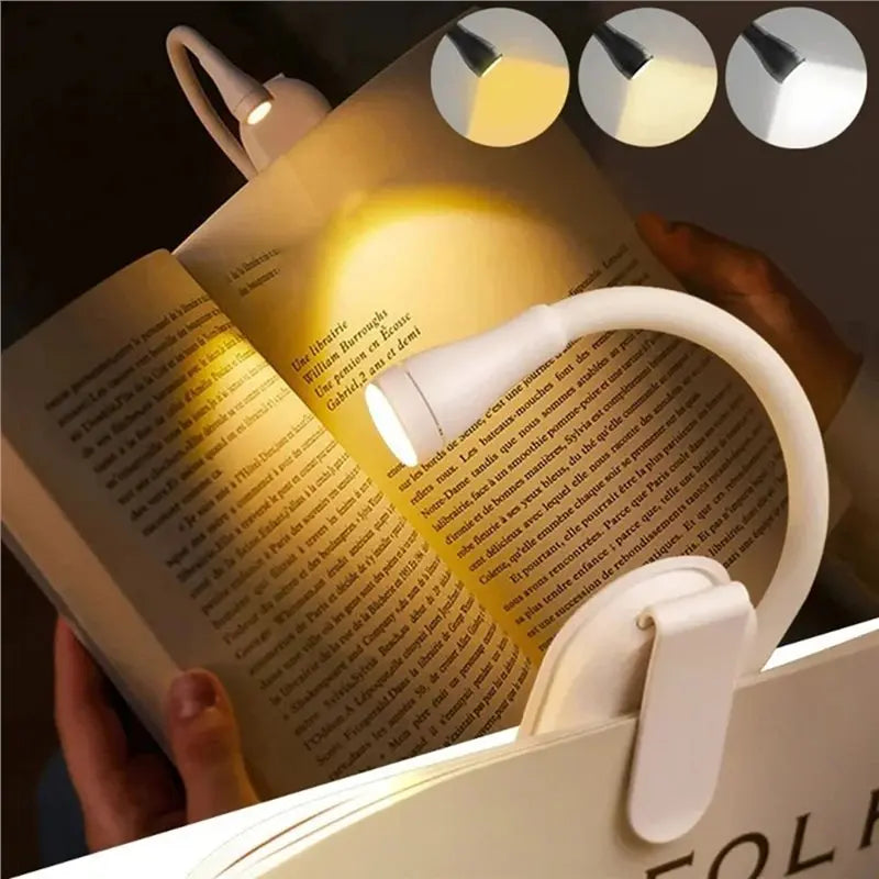 VIBE LED Clip-On Book Light | Rechargeable, 3 Color, 360°