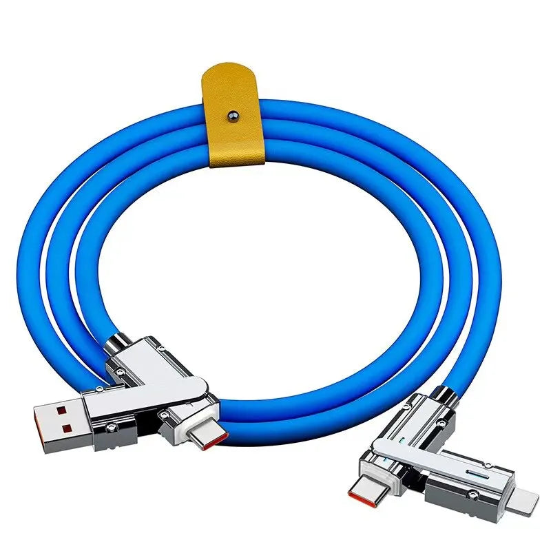 2-in-1 USB-C & Lightning Cable 66W PD Fast Charging 1M