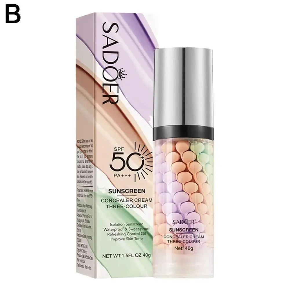 OREADEX Tri-Color Contour Primer Cream – Waterproof Base