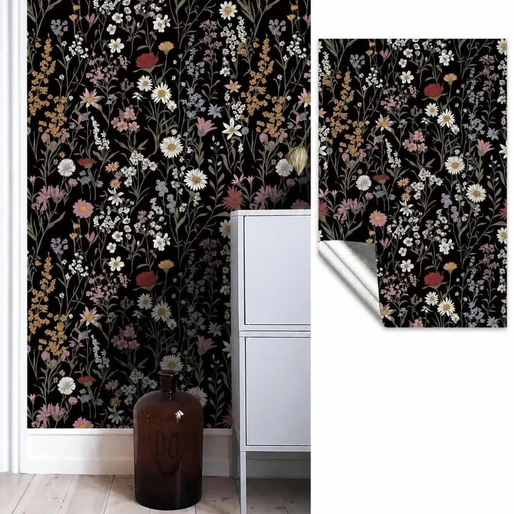French Floral Peel & Stick Wallpaper – Removable PVC Sticker