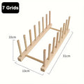 Wooden Plate Rack & Dish Drying Stand – Kitchen Organizer