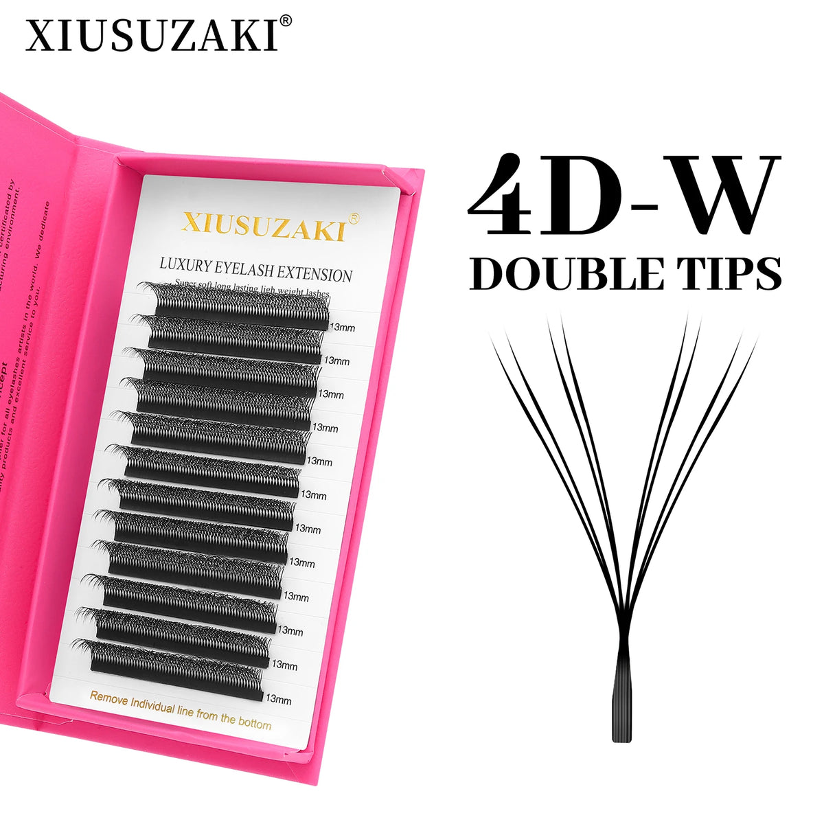 XIUSUZAKI W-Shape Premade Fan Lash Extensions 2D–8D YY