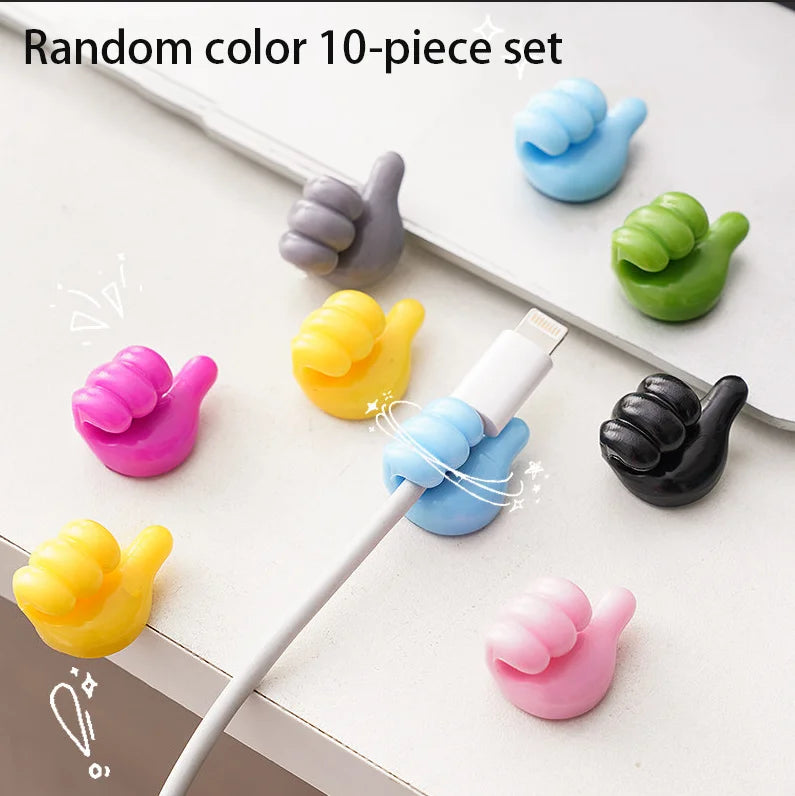 Thumb Silicone Cable Organizer – Self-Adhesive Wire Holder