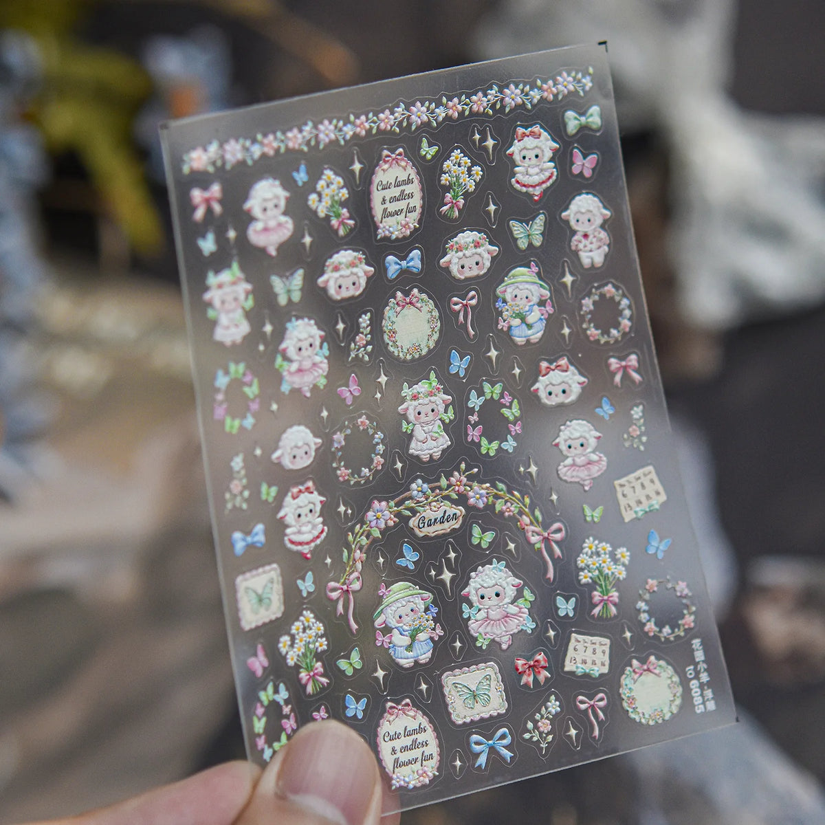 5D Embossed Nail Stickers – Cute Cartoon DIY Nail Decals